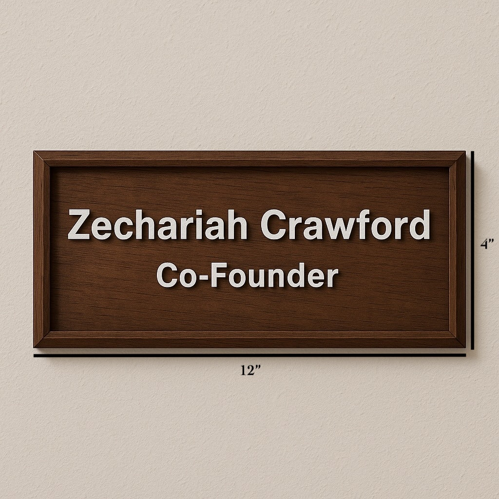 Custom Office Plaque