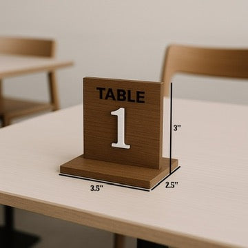 Table Number Stand