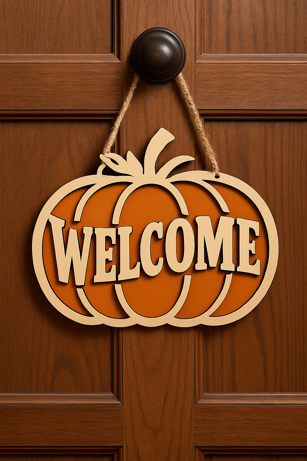 Pumpkin Welcome Sign
