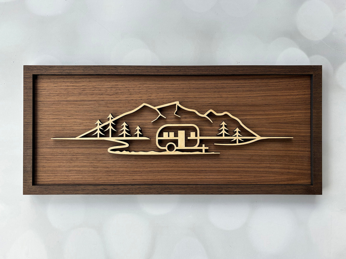 Serene Camping Line Art