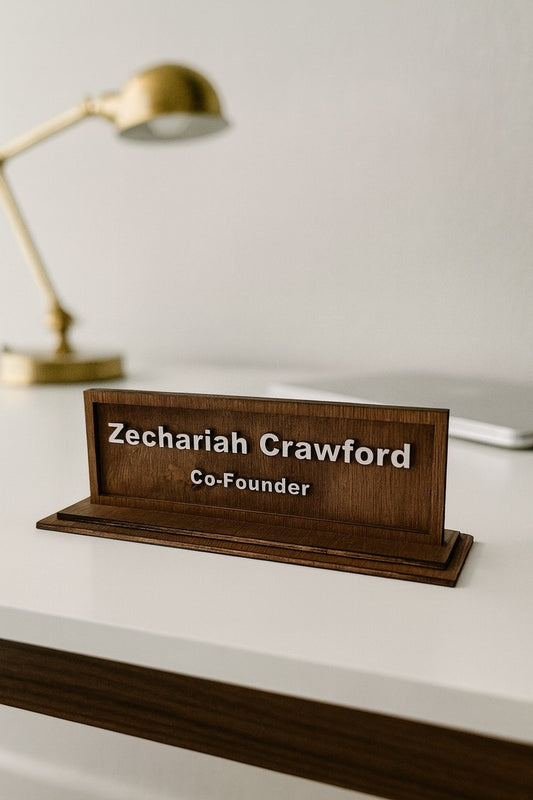 Premium Desk Nameplate