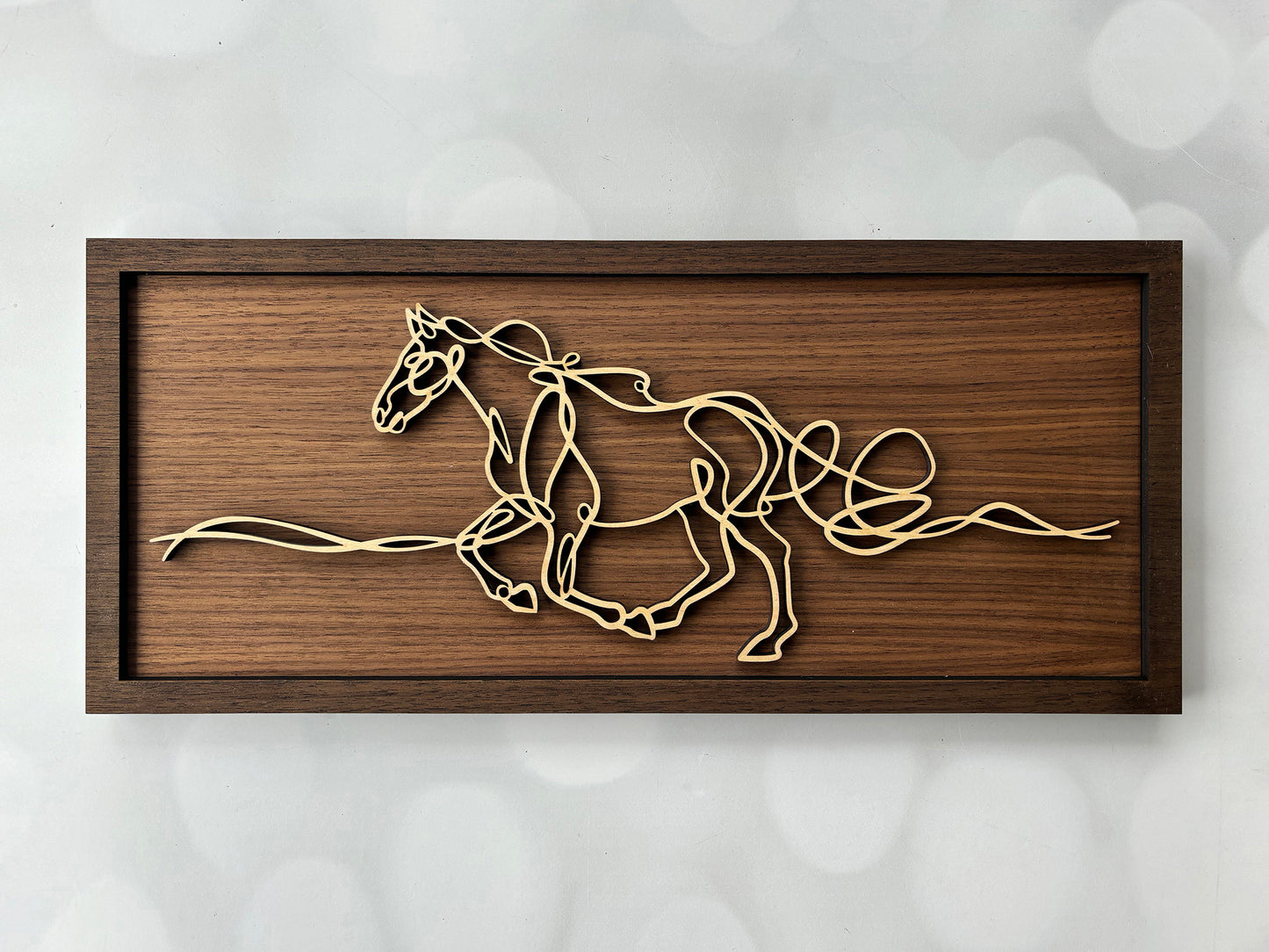 Galloping Horse Wall Line Art